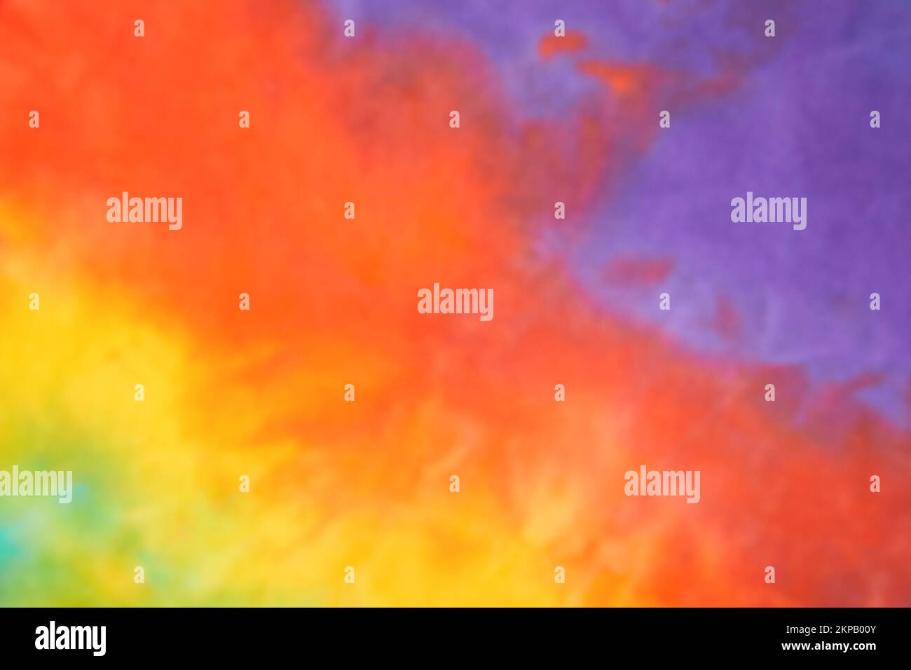 Blurred abstract tie dye multicolor fabric cloth pattern texture Stock Photo