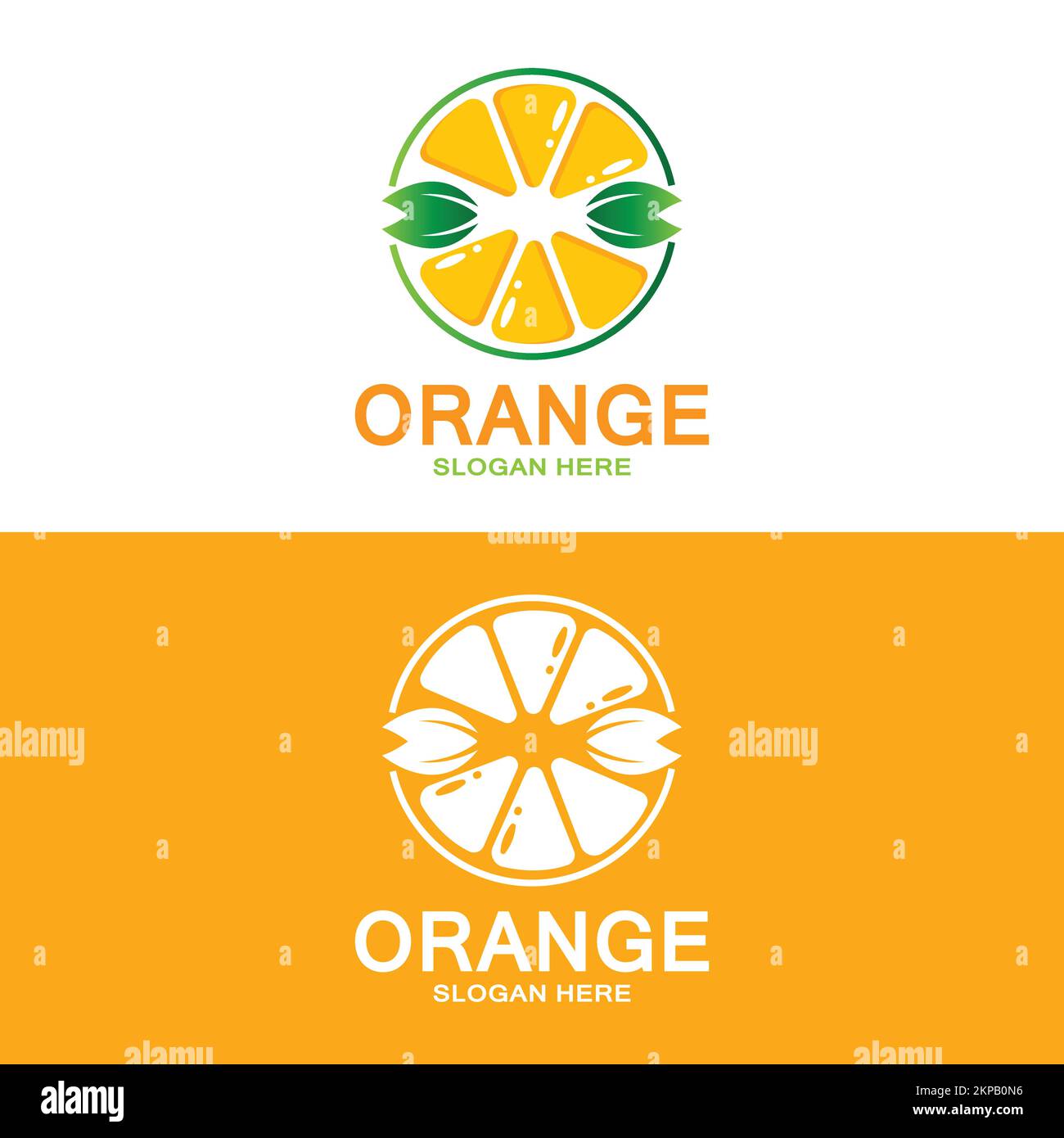 Fresh Fruit Orange Vector Logo Design For Fruit Shop Juice Shop In