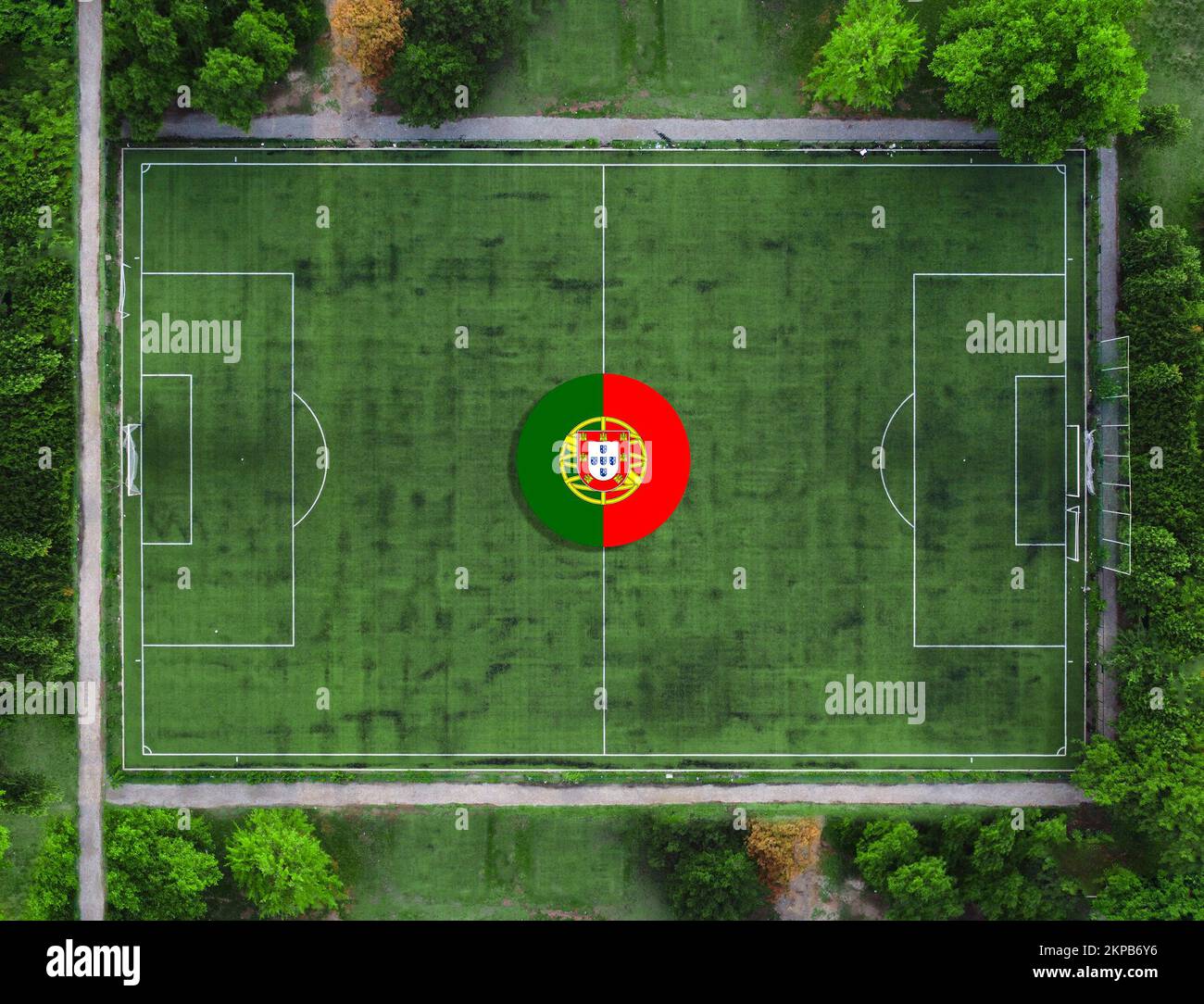 Representation of the football team of Portugal Stock Photo