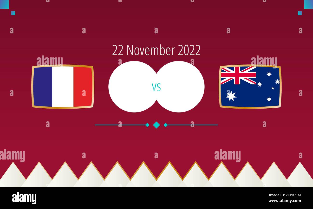 France vs Australia football match, international soccer competition