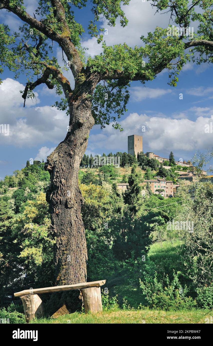 idyllic Place in Montecatini Val di Cecina close to Volterra,Tuscany,Italy Stock Photo