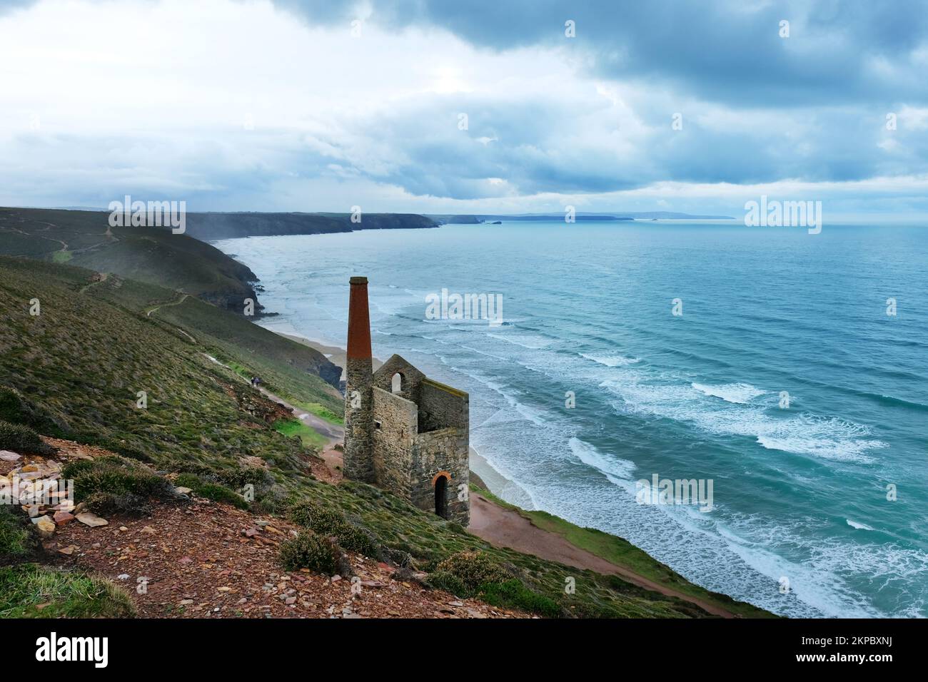 Wheal Coates on the north Cornish coast, near St. Agnes, UK - John Gollop Stock Photo