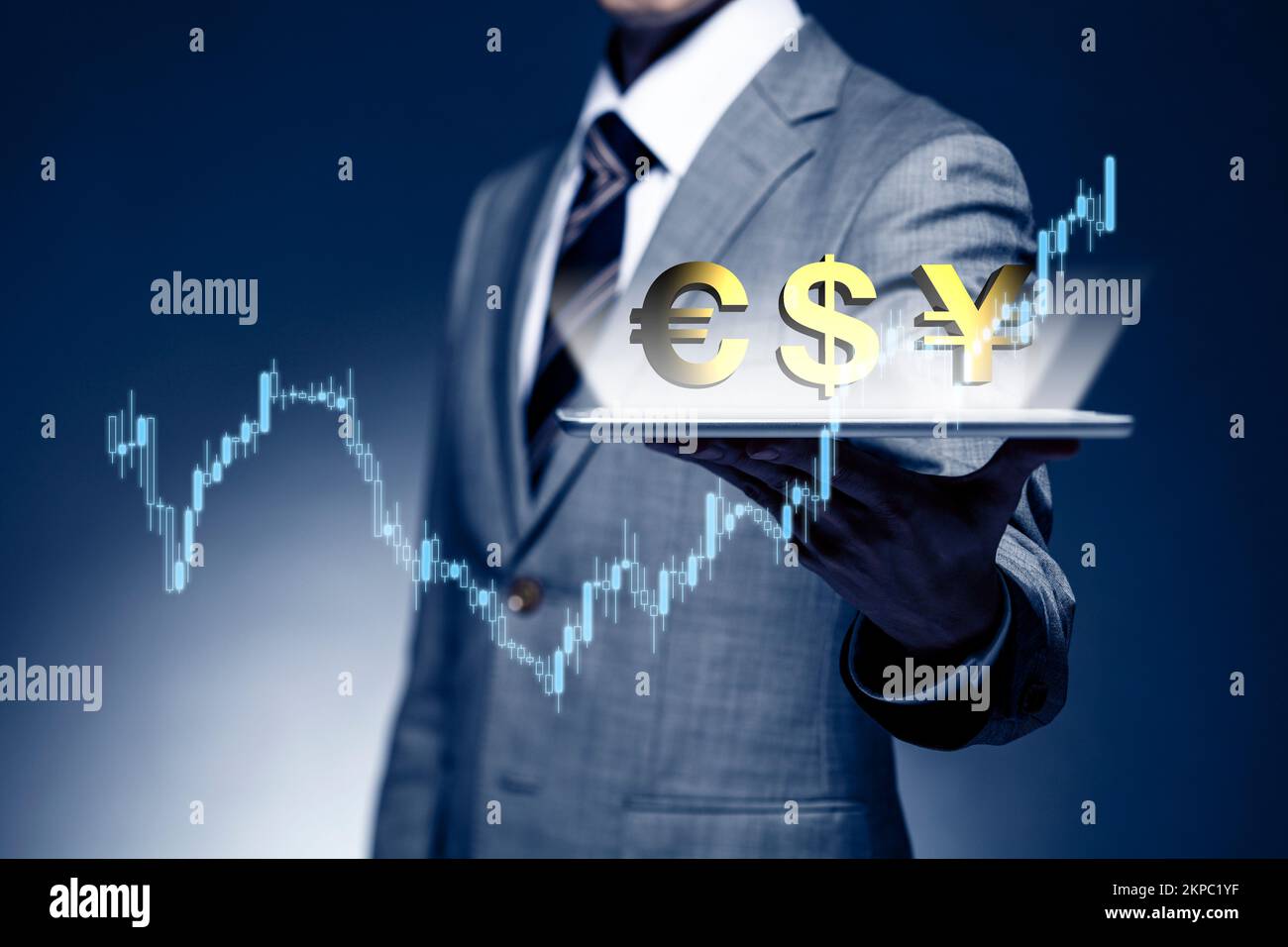 Businessman financial image Stock Photo