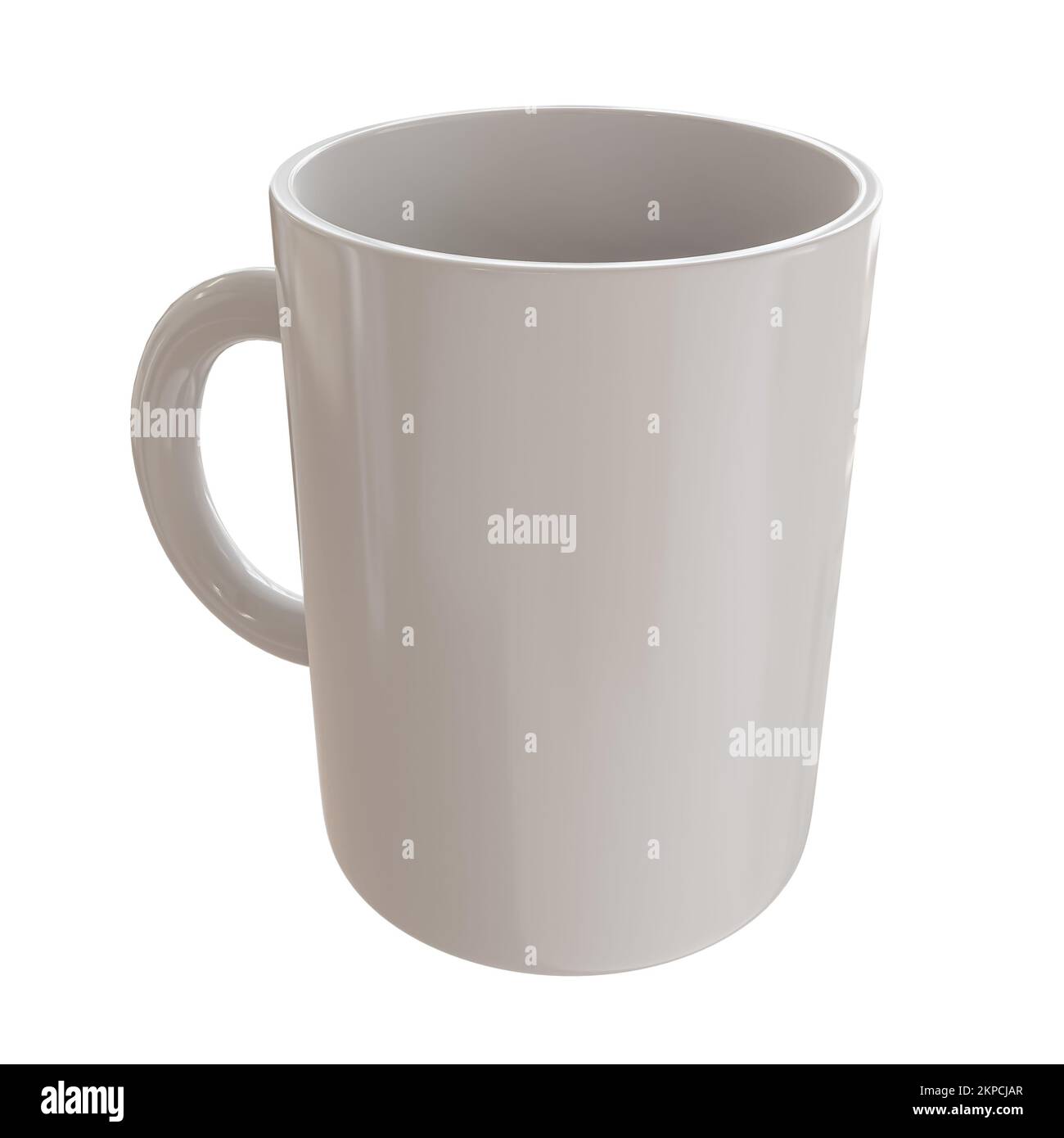 mug isolated on white background 3d illustration Stock Photo - Alamy