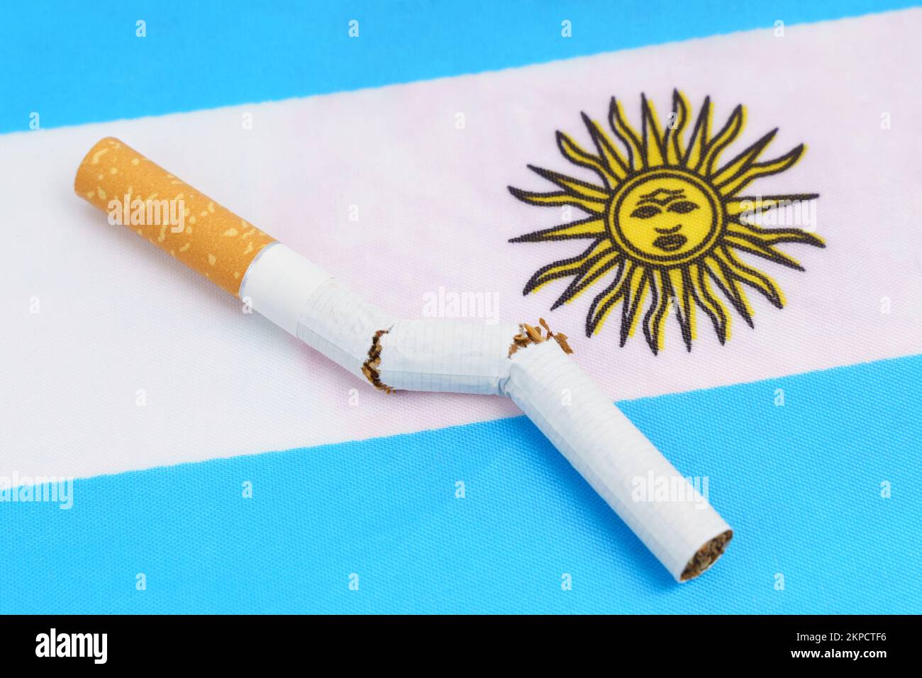 Smoking flag argentina hi-res stock photography and images