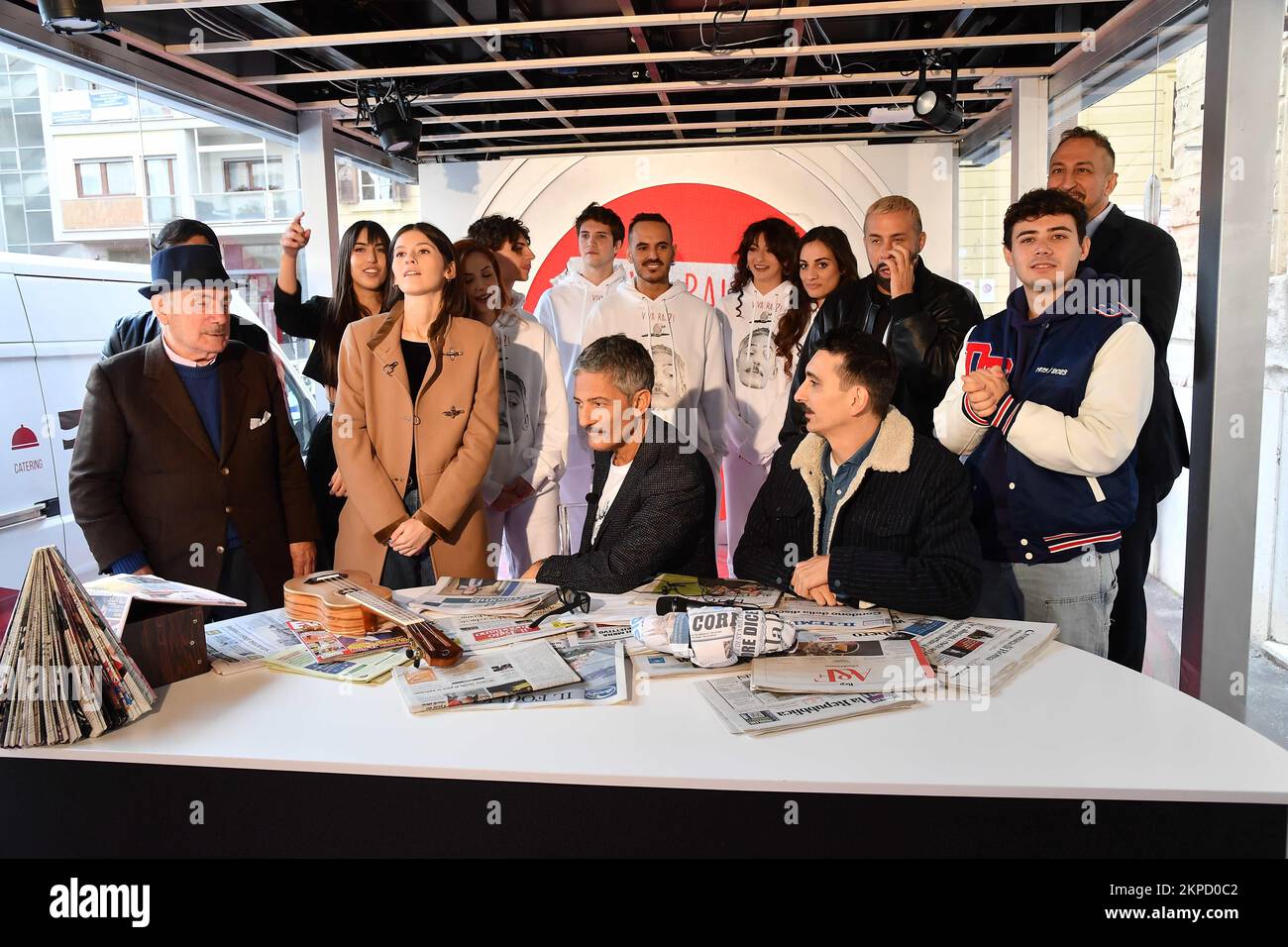 Rome RAI studios Via Asiago. Viva Rai Due broadcast. In the photo Rosario Fiorello and