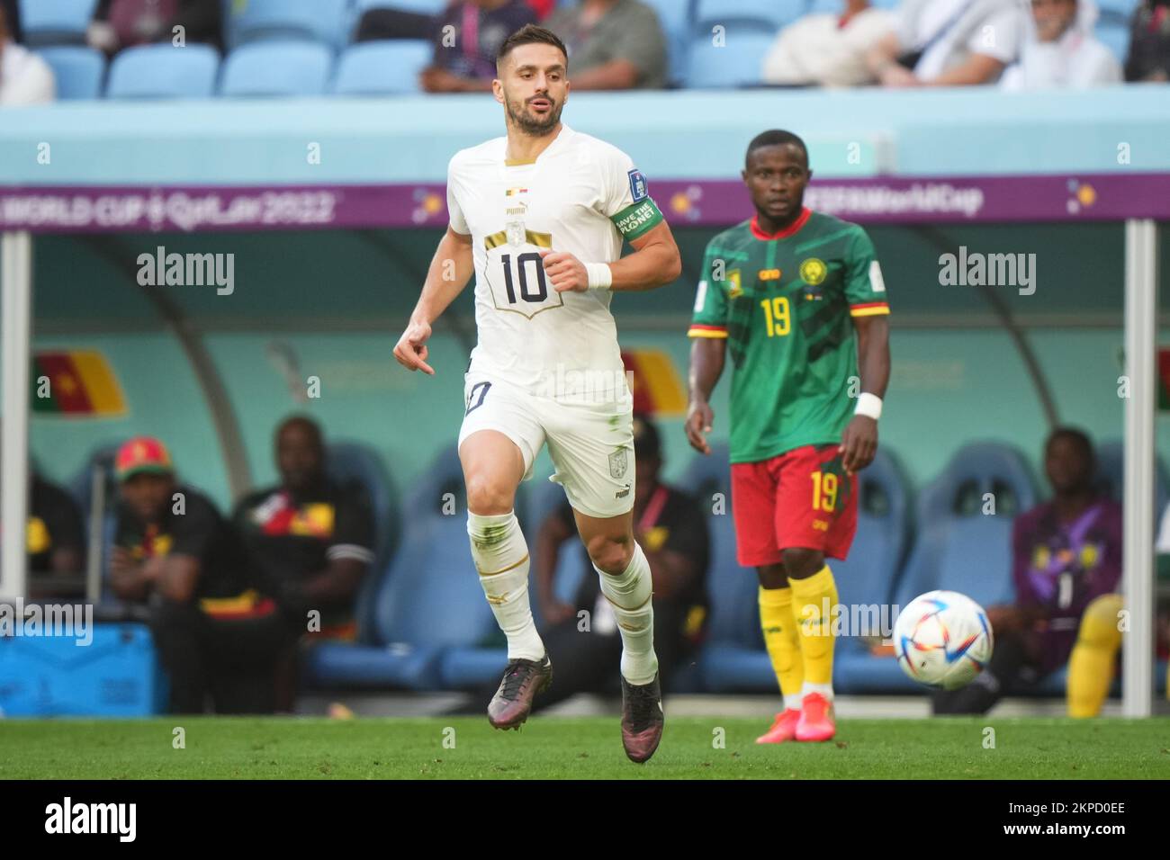 Dusan Tadic Of Serbia During The FIFA World Cup Qatar 2022 Match, Group ...