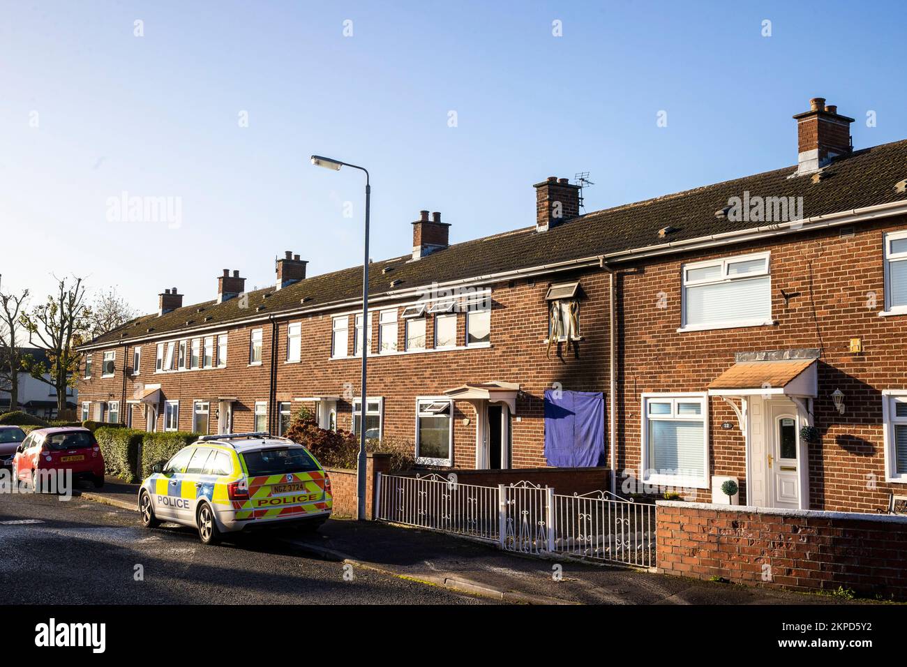A property in Edenvale Crescent, east Belfast where a person has died
