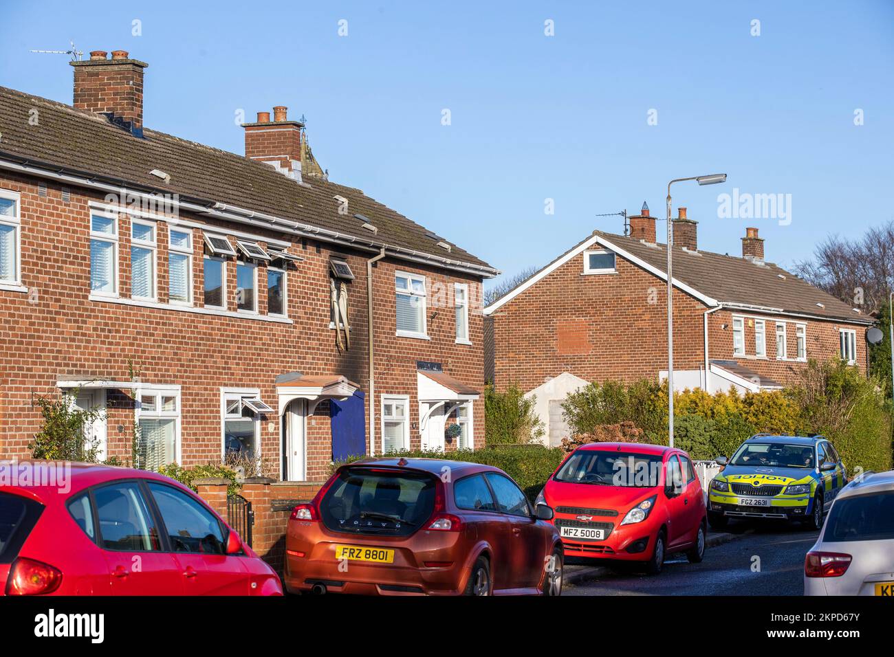 A property in Edenvale Crescent, east Belfast where a person has died