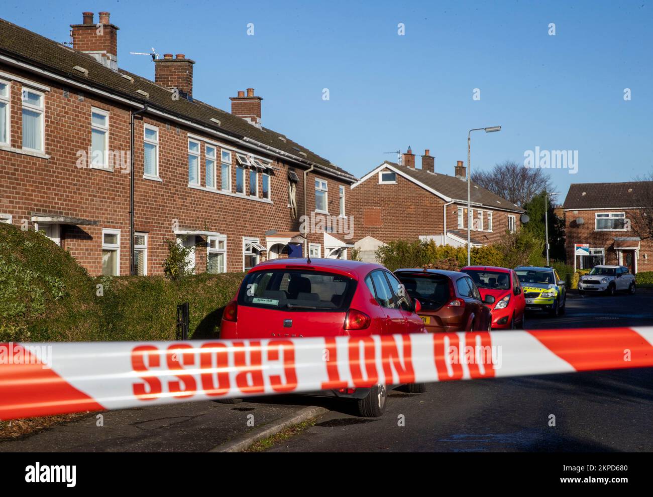 A property in Edenvale Crescent, east Belfast where a person has died