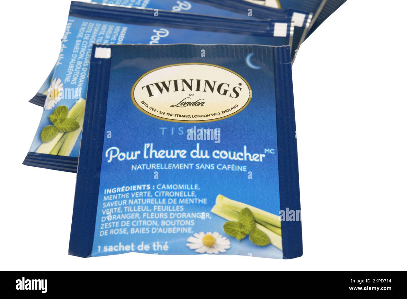 Twinings Relaxing Herbal Tea Stock Photo