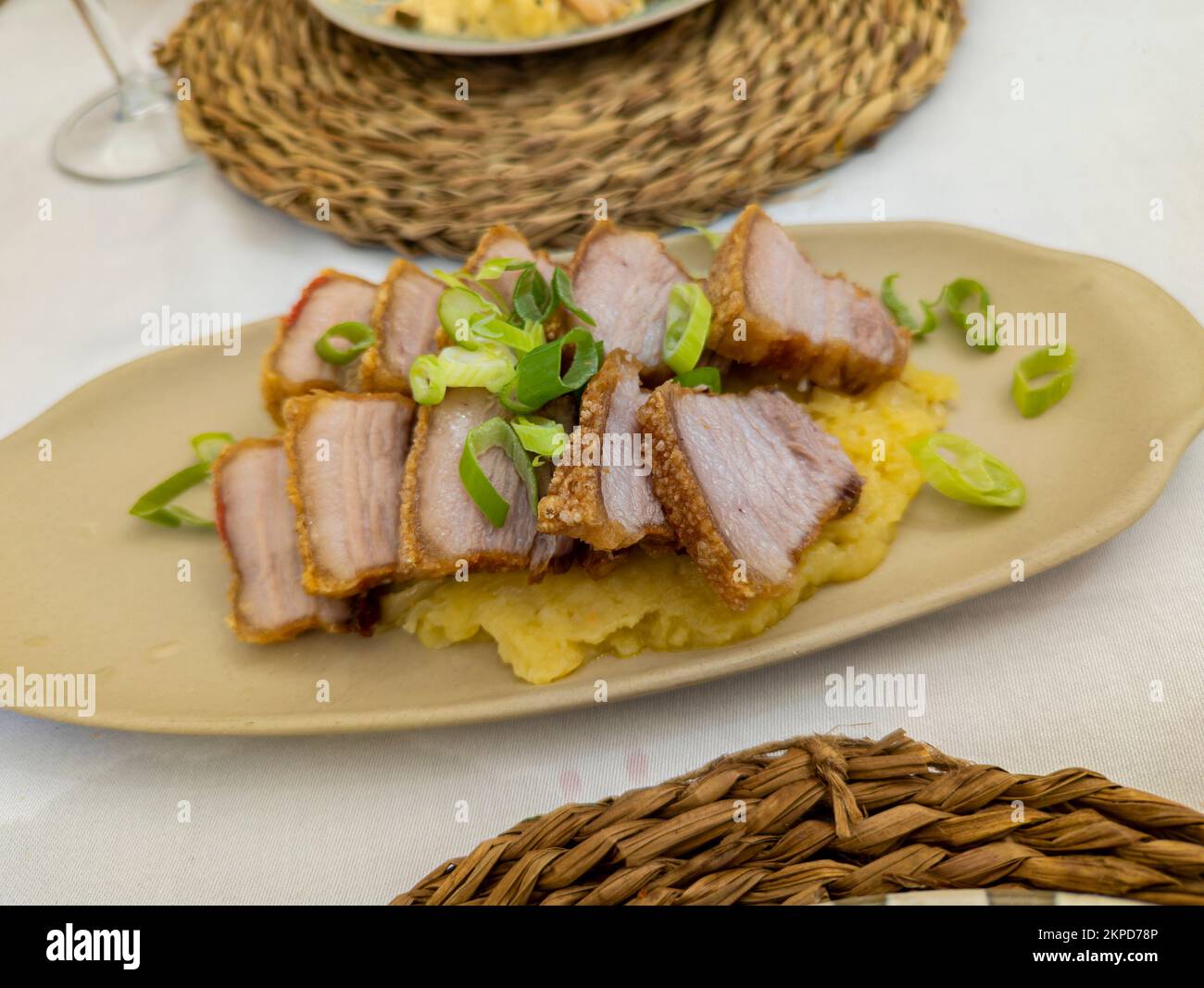 Cholesterol, Gourmet, Typical Spanish dish called torreznos, consisting