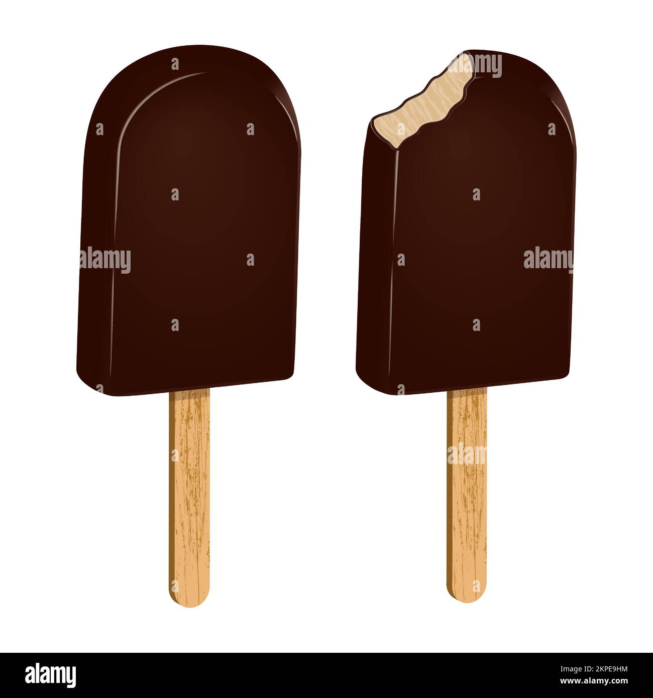 Realistic detailed 3d ice cream scoops set Vector Image