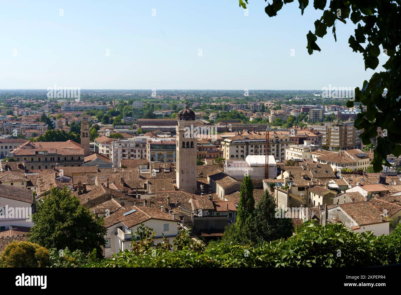 Panoramic view of Conegliano, Treviso province, Veneto, Italy Stock Photo