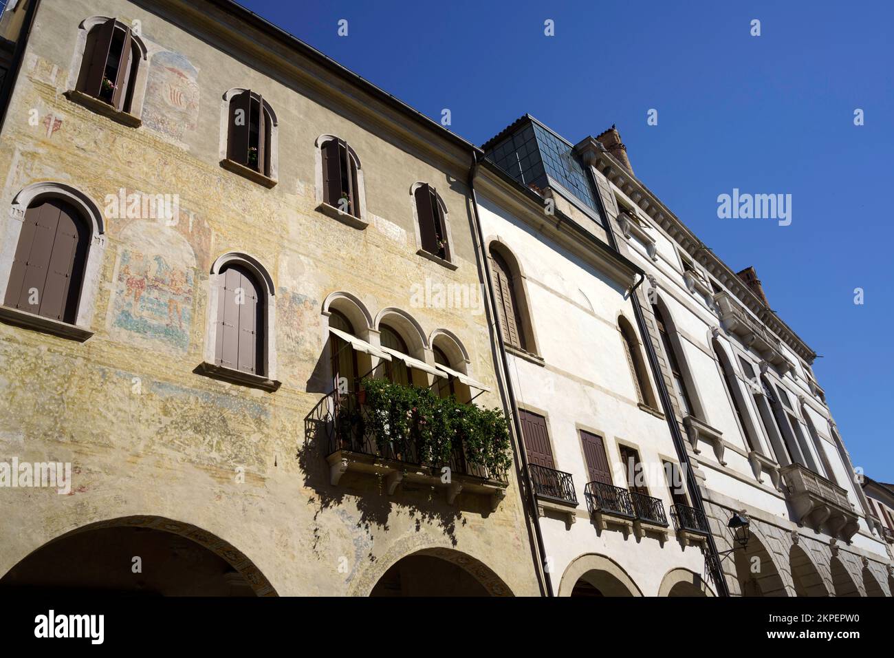 Exterior of the historic Duomo of Conegliano, Treviso province, Veneto, Italy Stock Photo