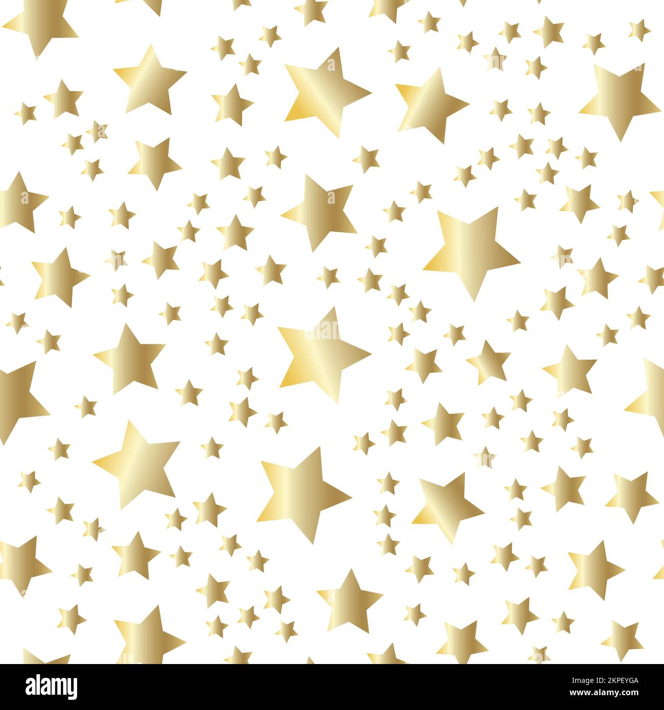 Golden stars background. Night sky seamless pattern Stock Vector Image ...