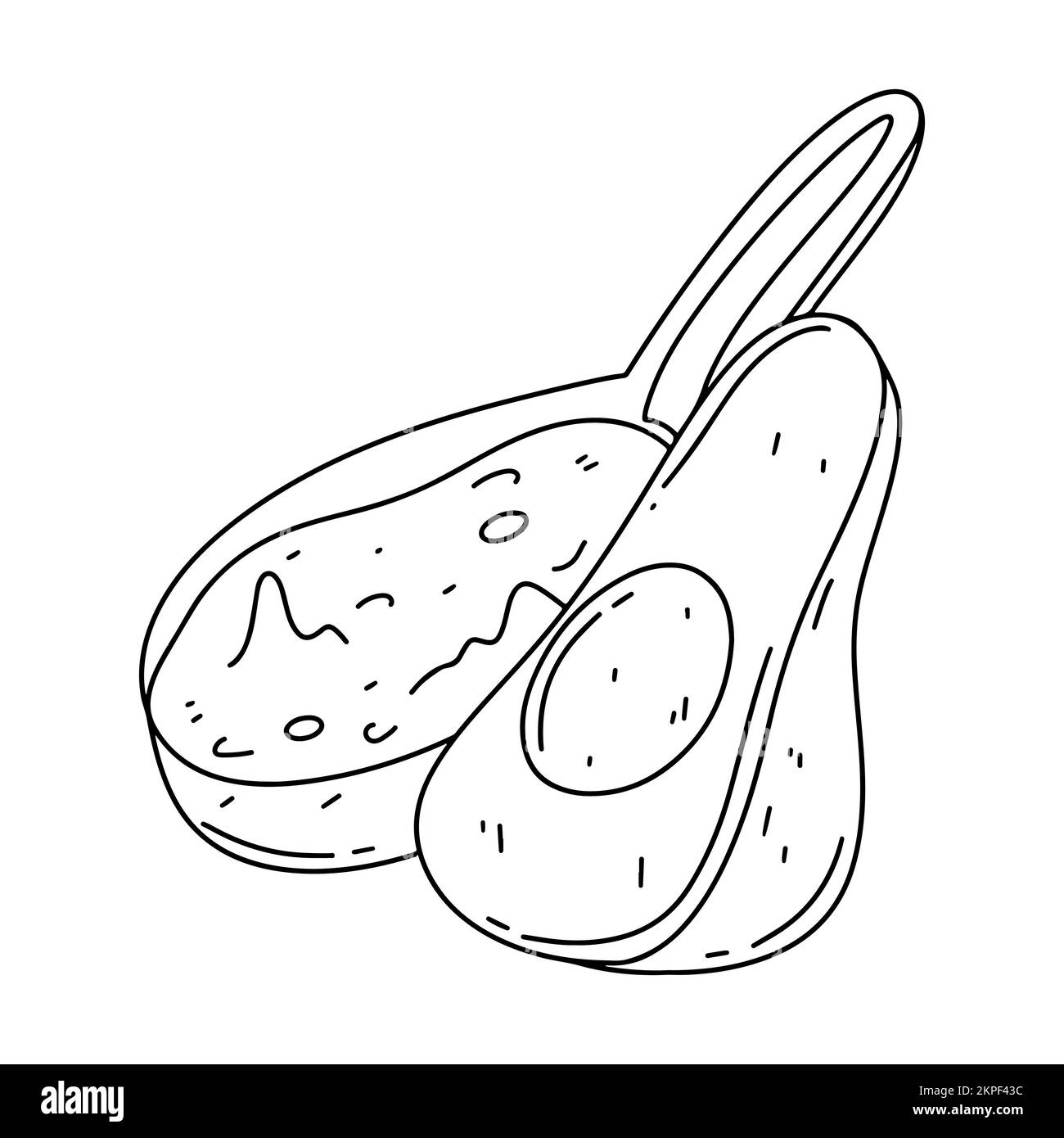 Avocado guacamole salsa for tortilla chips nachos and half avocado