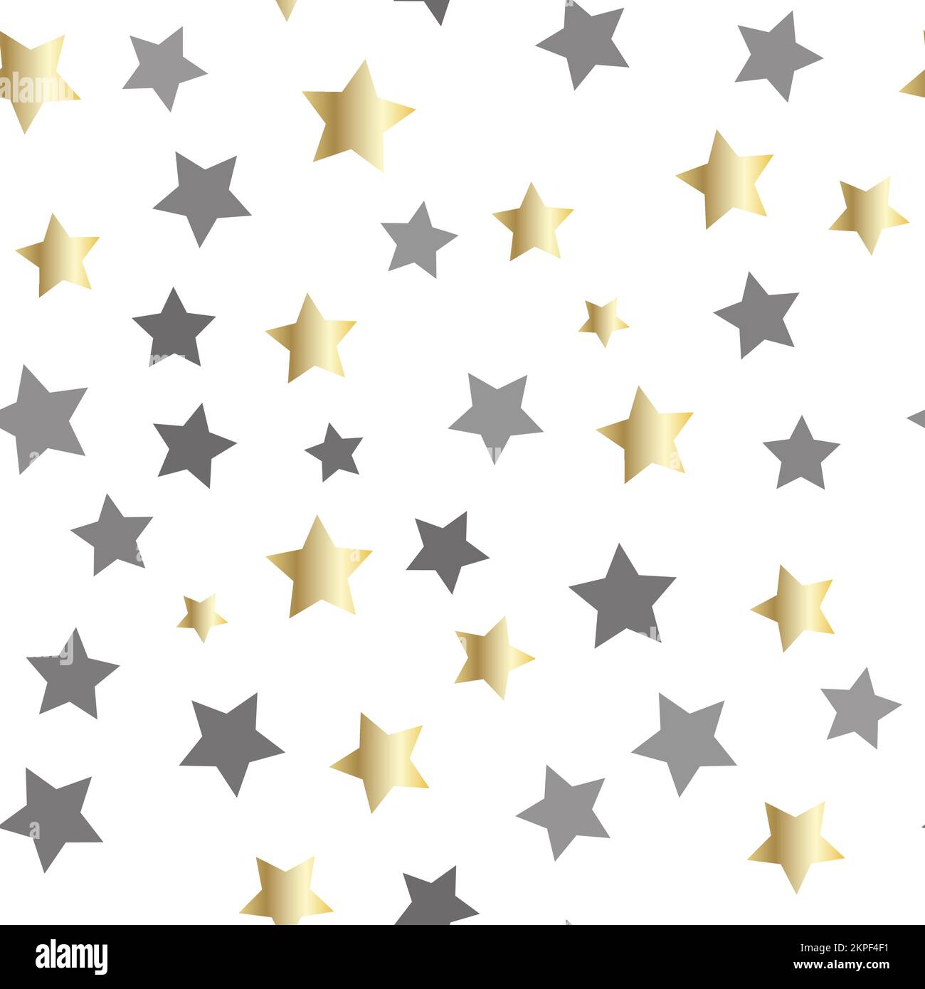 Golden stars background. Night sky seamless pattern Stock Vector Image ...