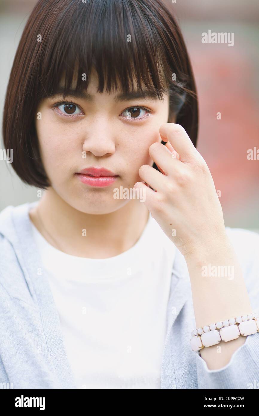 Young Japanese woman Stock Photo Alamy