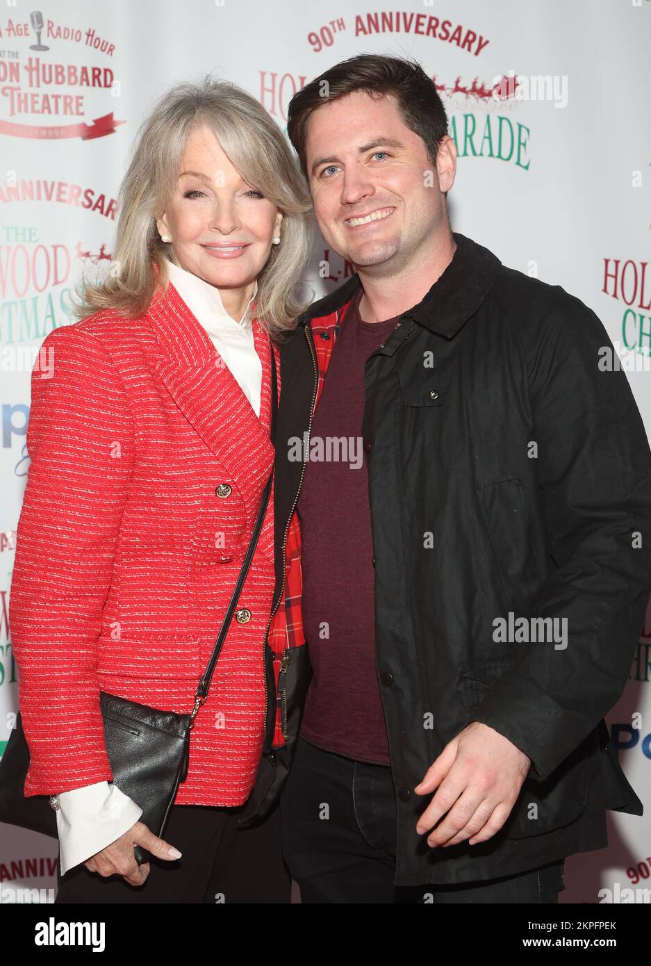 27 November 2022 -Hollywood, California  - Deidre Hall, David Atticus Sohmer  The Hollywood Christmas Parade Suppo ting Marine Toys For Tots held at Hollywood Blvd   in Los Angeles. (Credit Image: © Fs/AdMedia via ZUMA Press Wire) Stock Photo