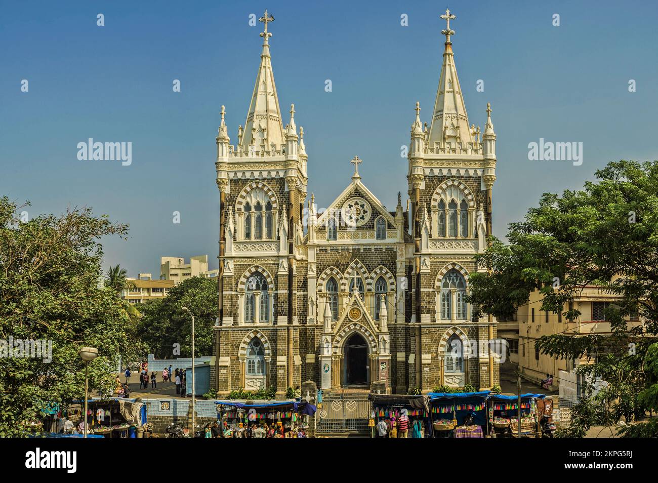 11 05 2016 heritage architecture-Mount Mary Church; Basilica of Our Lady of the Mount-Bandra Mumbai Maharashtra INDIA Stock Photo