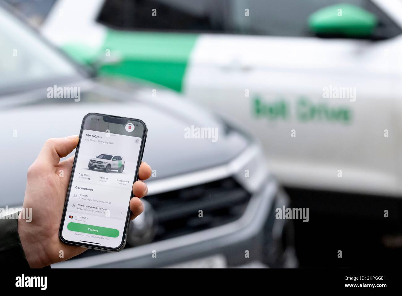 Illustration picture shows a visit to the Estonian mobility company