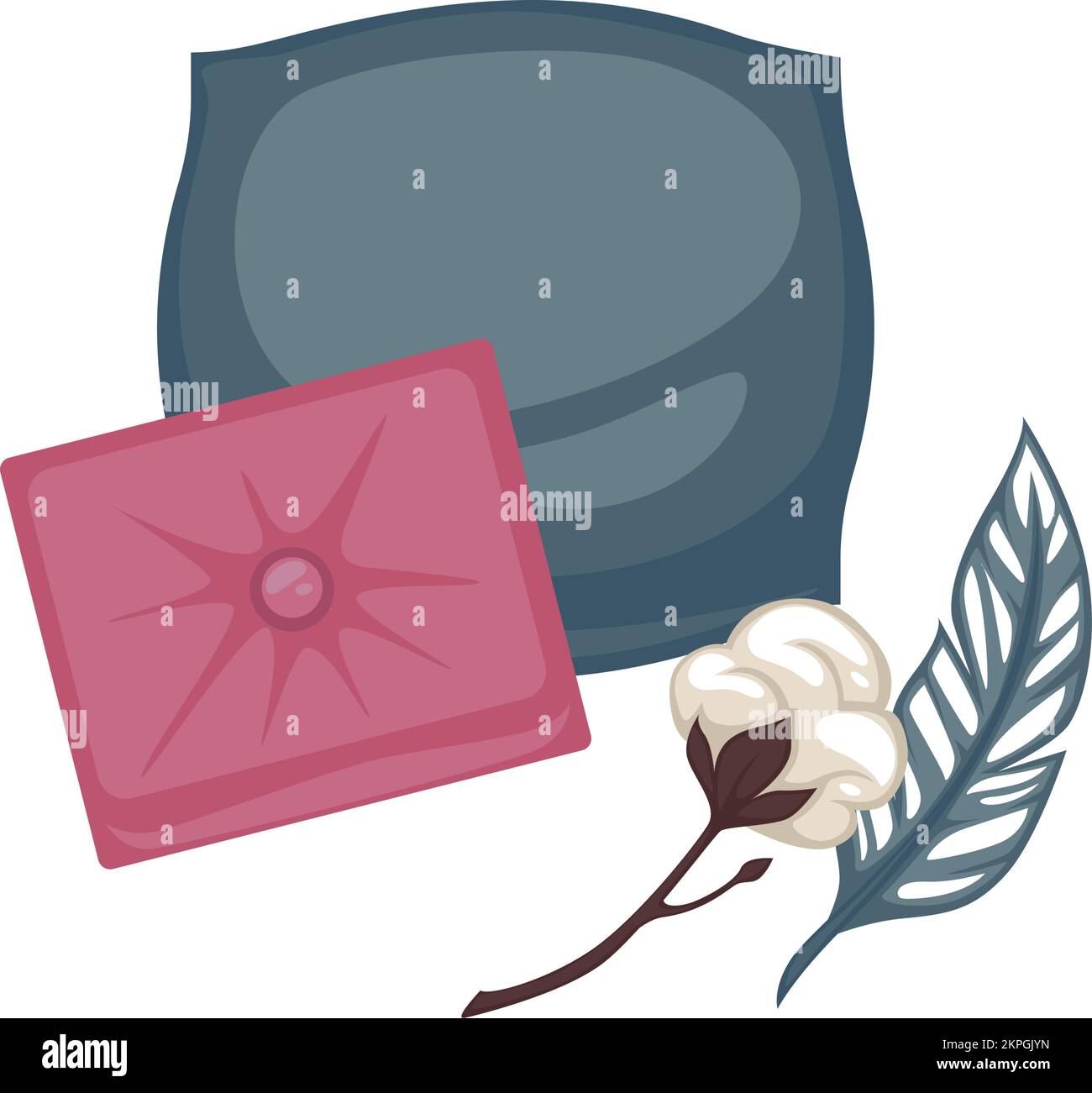 Textile for home, bed pillows and cushions vector Stock Vector