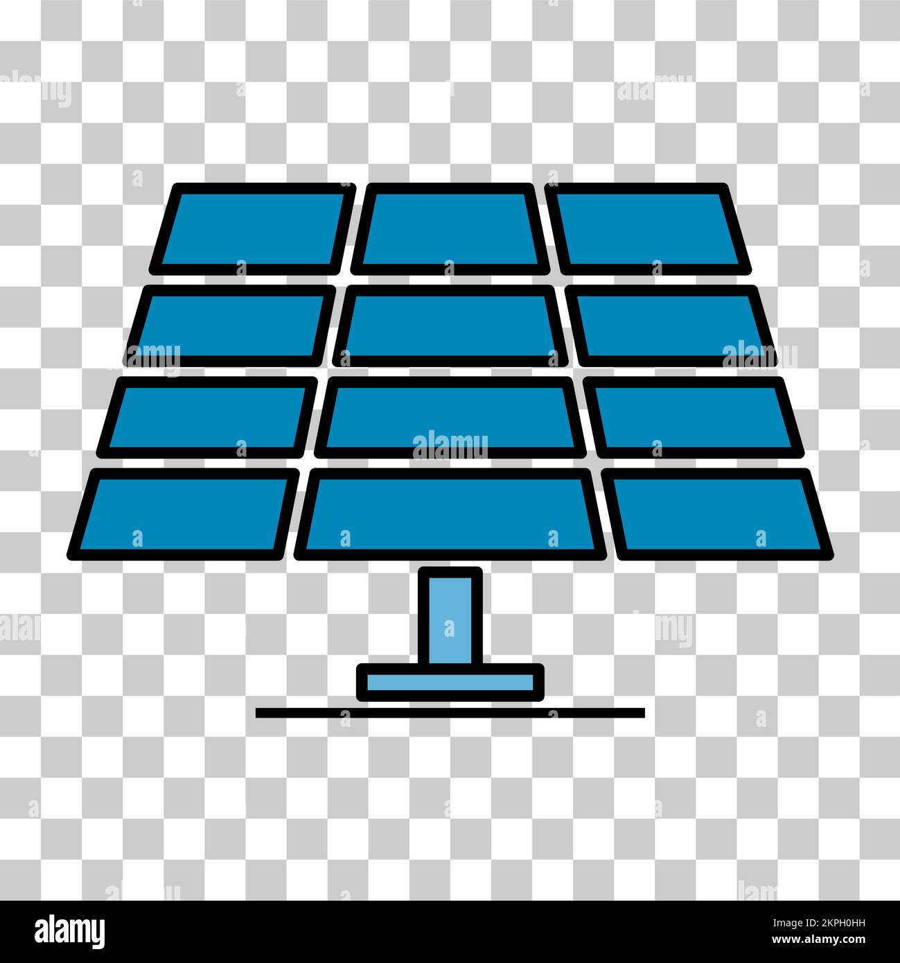 Solar panel icon, green power technology, ecology alternative energy ...