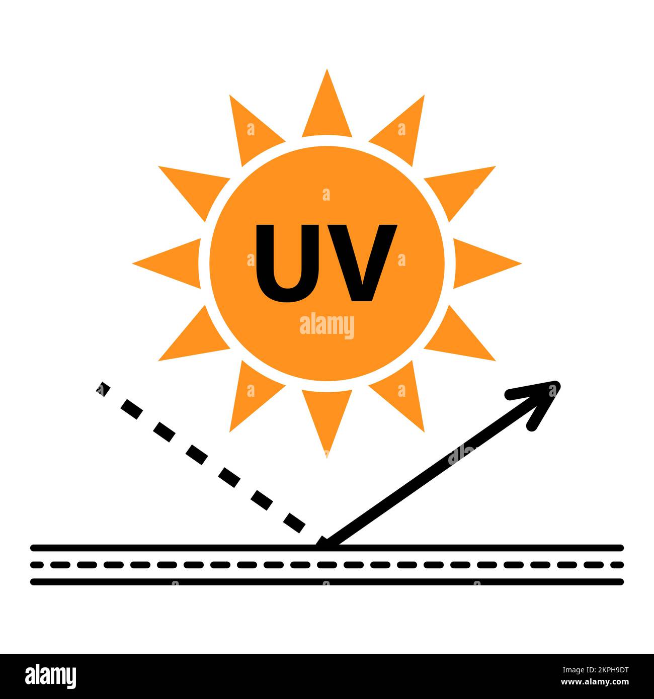 Sun protection factor icon, uv radiation block symbol, sun protect skin