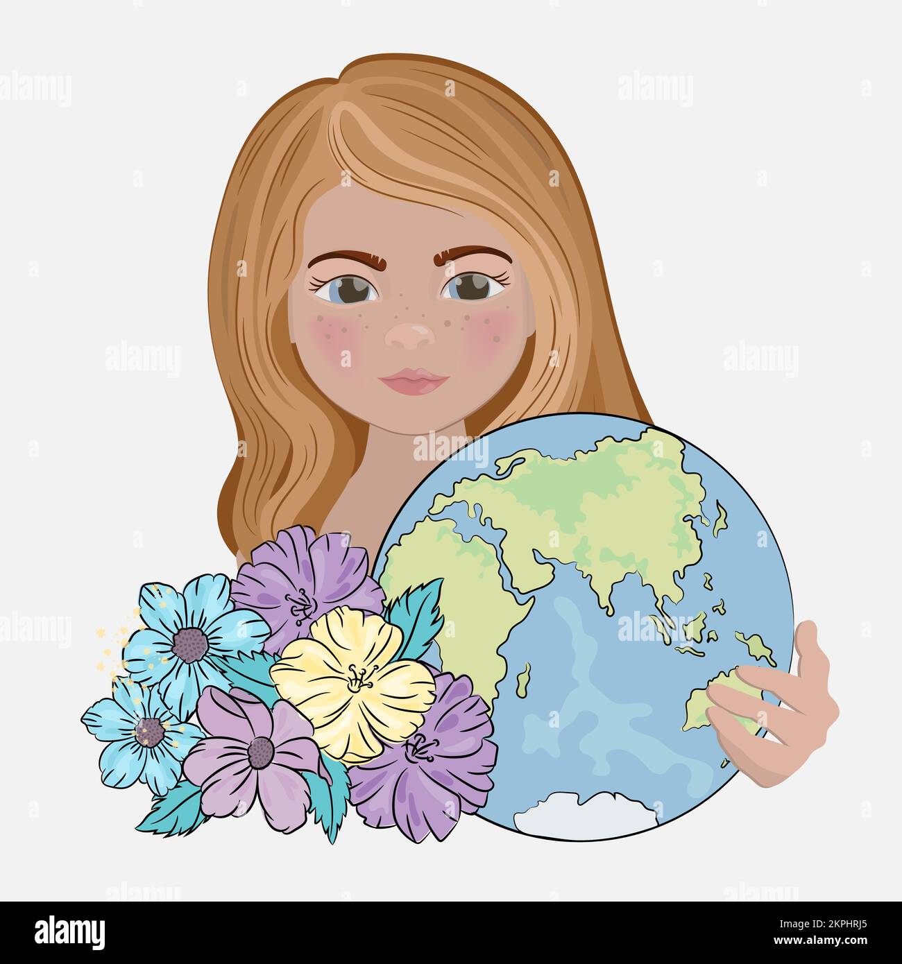 Earth flowers Stock Vector Images - Alamy