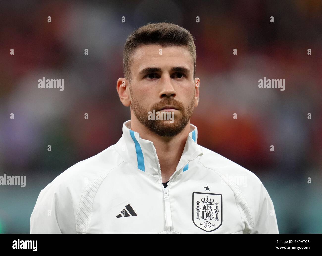 Spain goalkeeper Unai Simon during the FIFA World Cup Group E match at