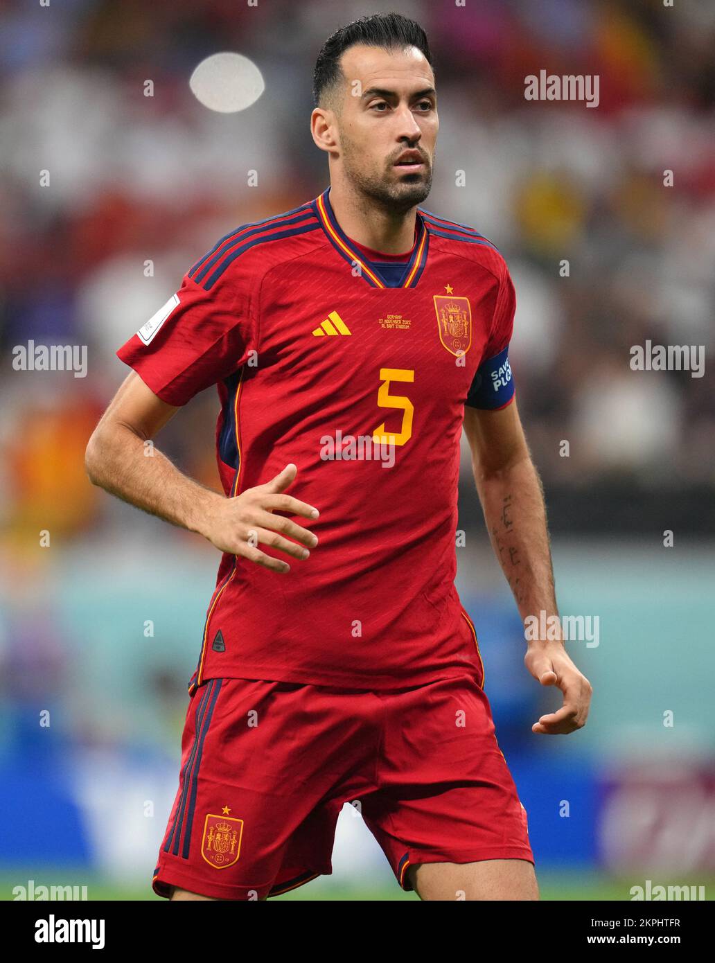 Spain's Sergio Busquets during the FIFA World Cup Group E match at the