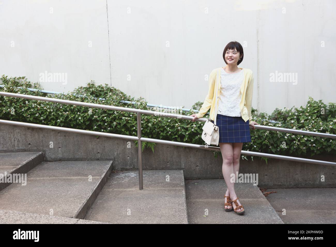 Young Japanese woman taking a walk Stock Photo - Alamy