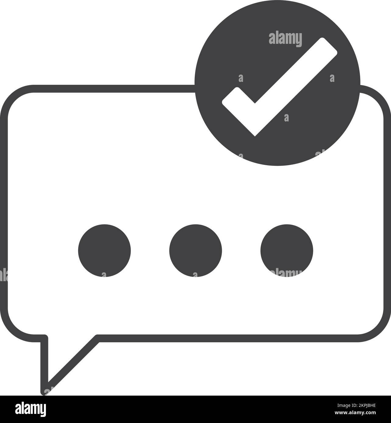 Text boxes and check marks illustration in minimal style isolated on