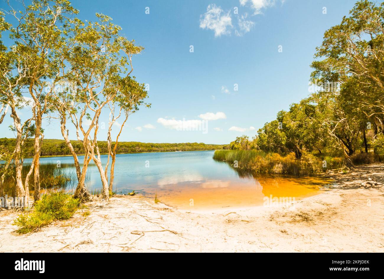 Colourful landscape photography on a pristine Australian lake in outback country styling. Taken Colourful landscape photography on a pristine Australian lake in outback country styling. Taken