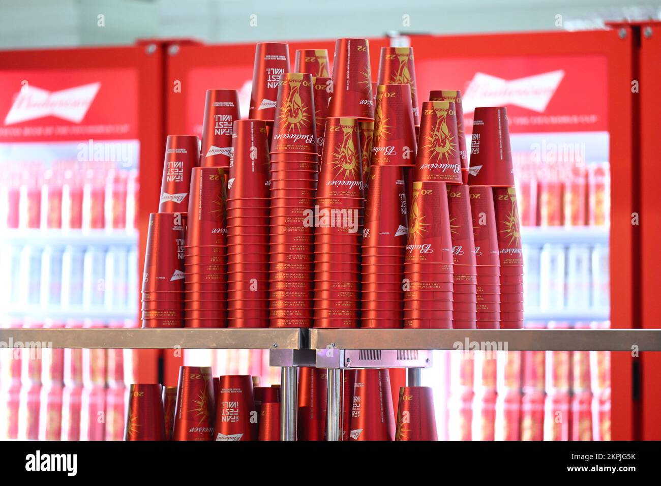 Doha, Qatar. 28th Nov, 2022. Soccer, 2022 World Cup in Qatar, fan