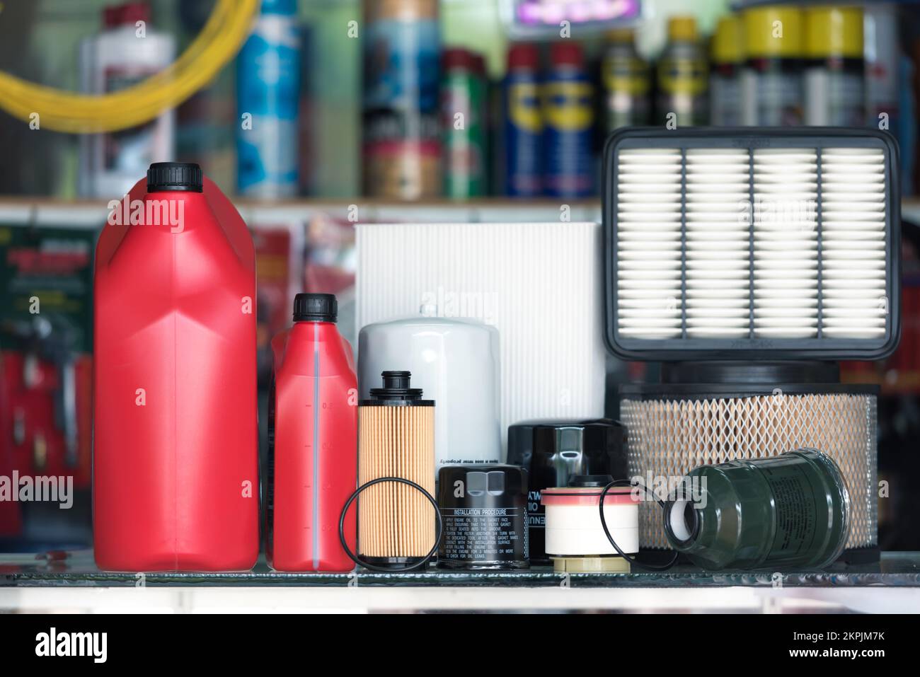 Oil filter, Air Filter, Oil lubricant, Fuel Filter and Cabin or Air