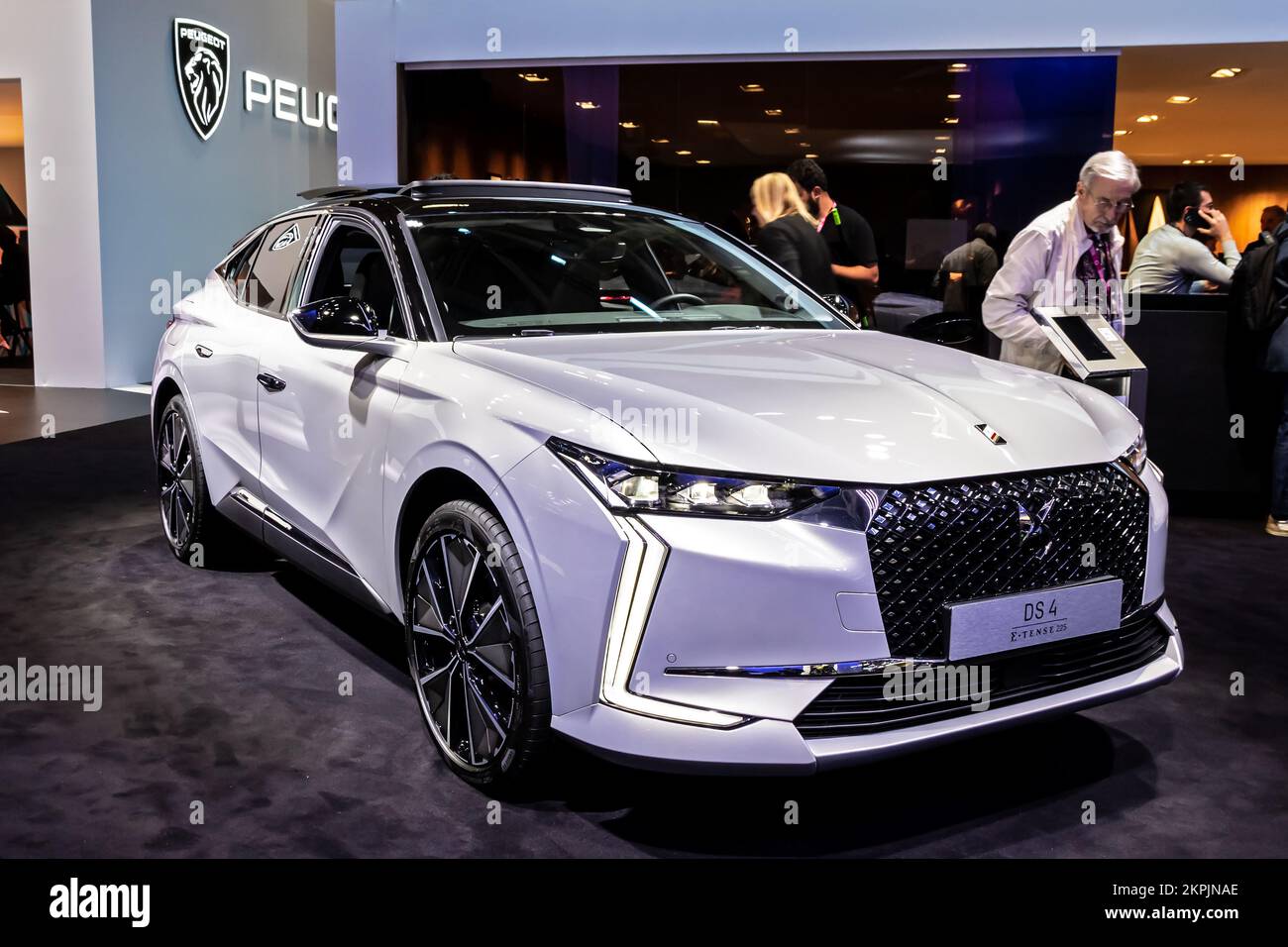 DS DS4 Crossback ETENSE plugin hybrid car showcased at the Paris Motor Show, France October