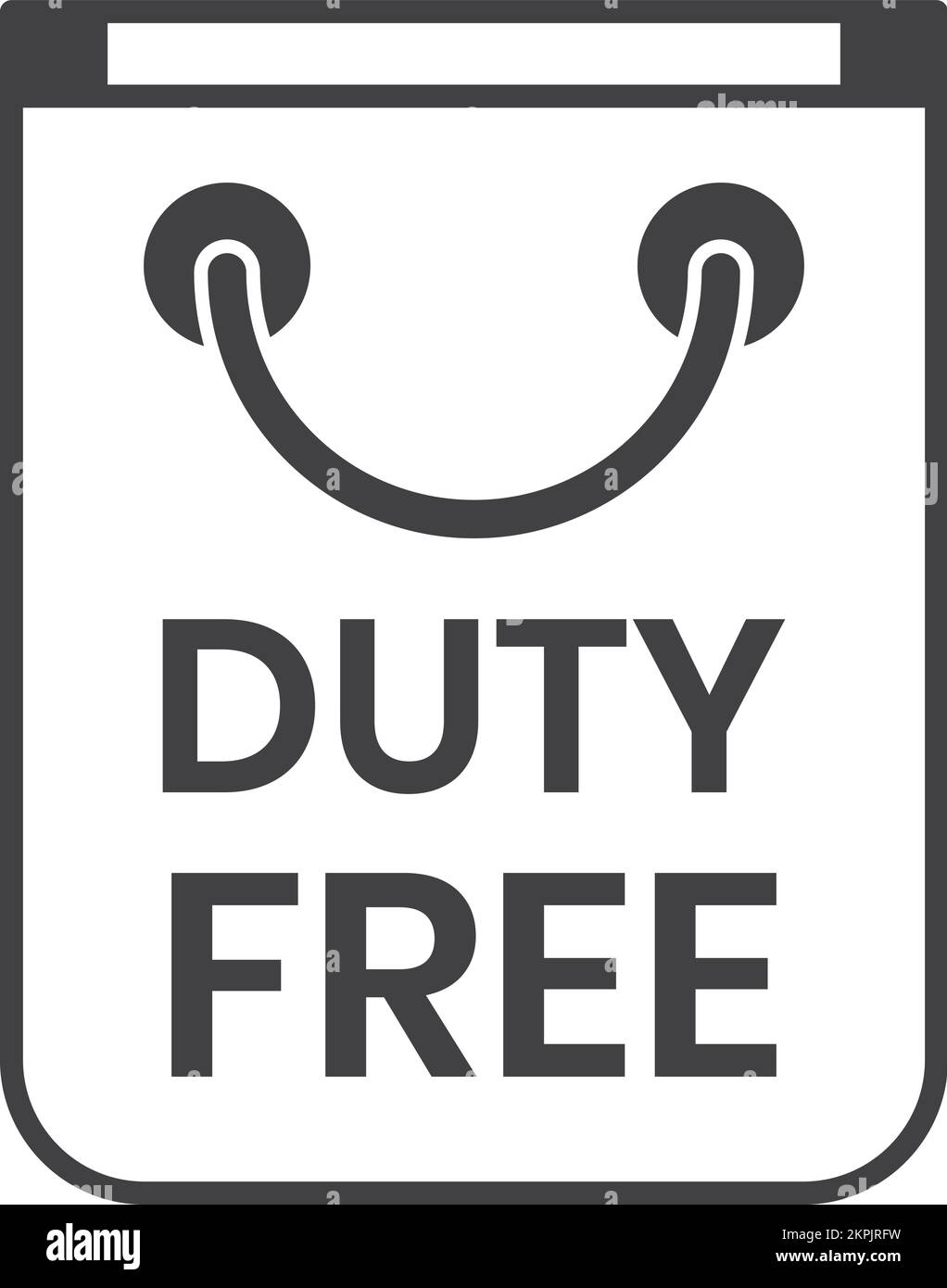 Duty free shopping Stock Vector Images Alamy