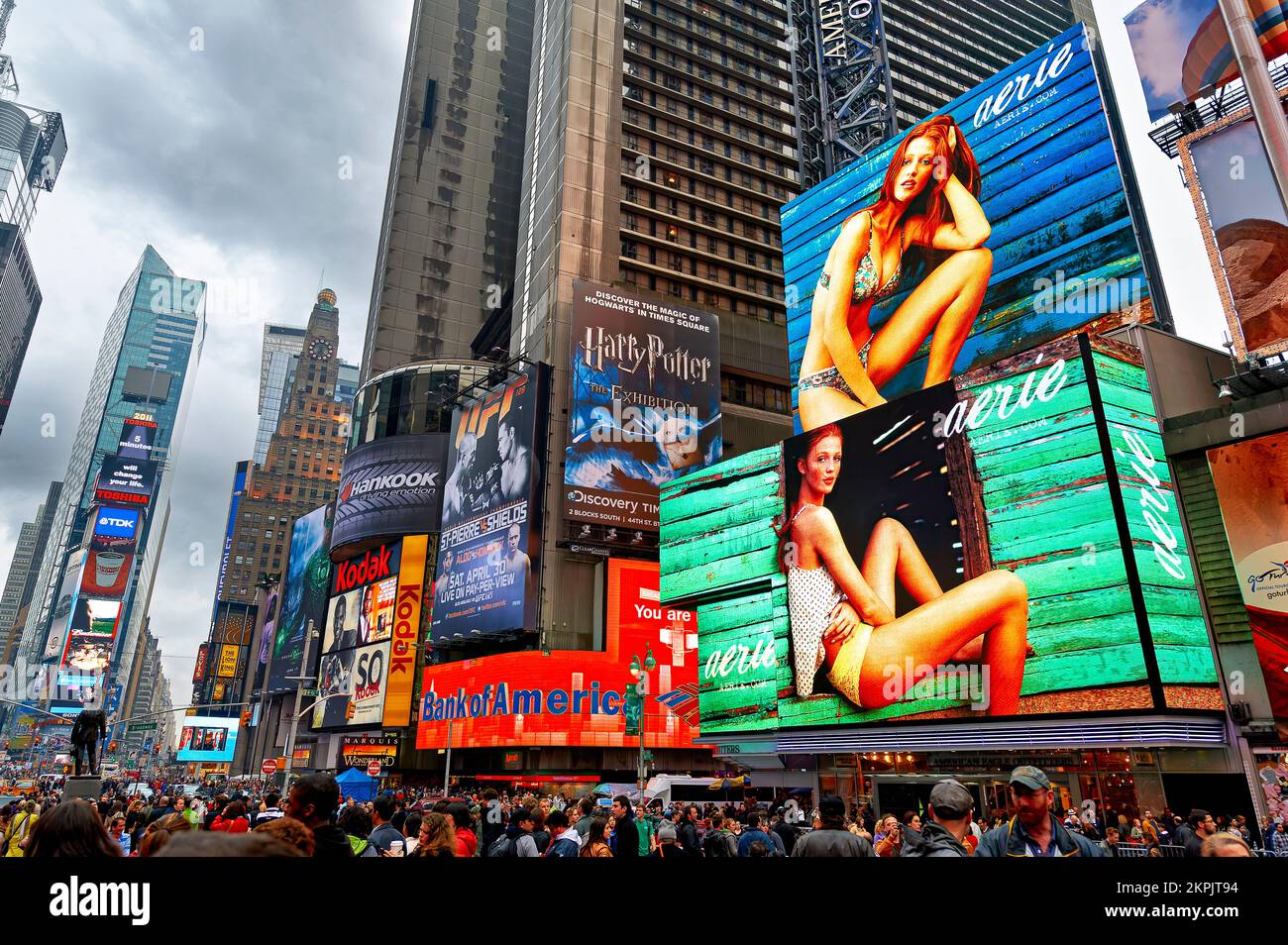New York. Manhattan. United States. Times Square Stock Photo