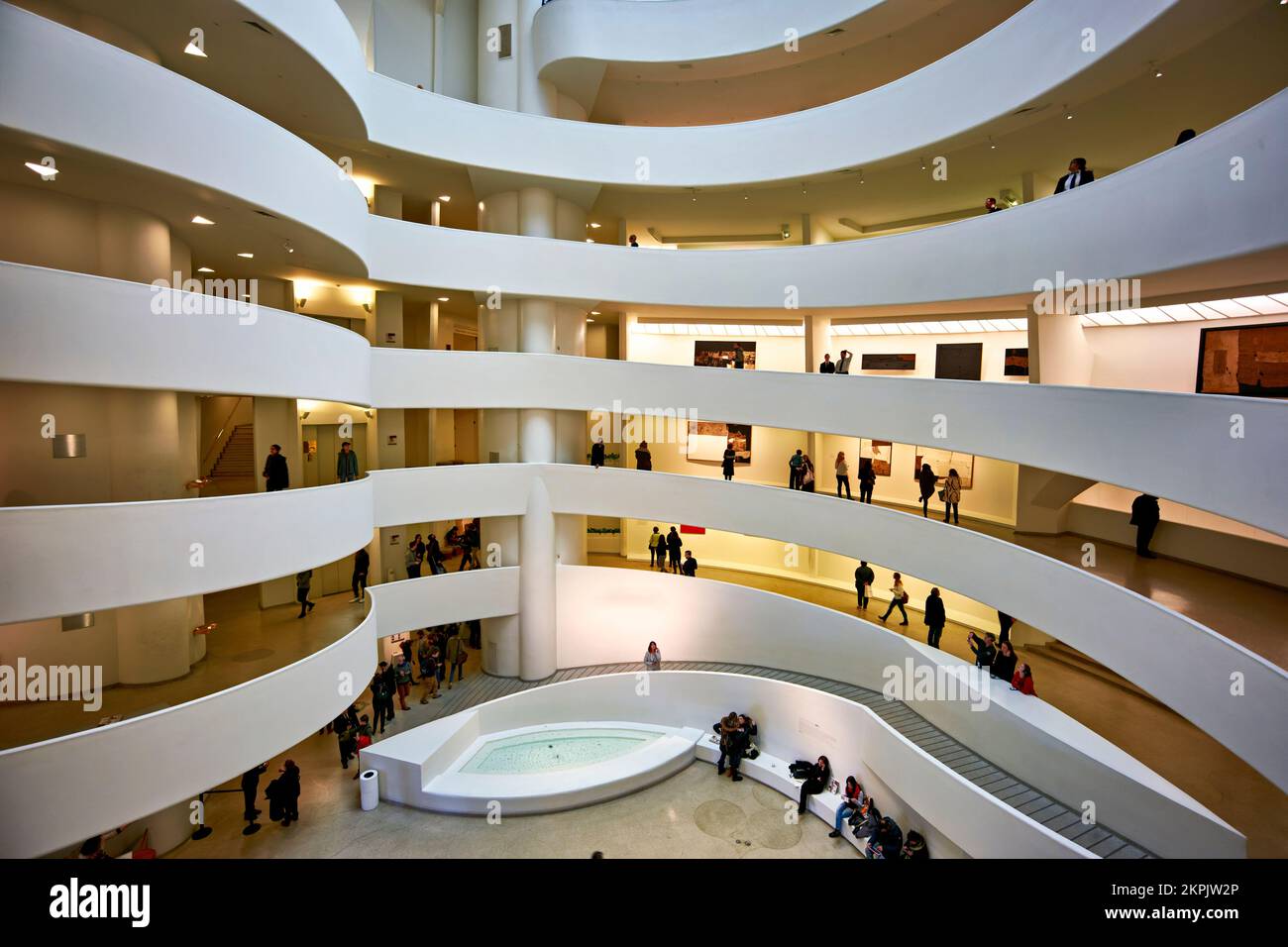 New York. Manhattan. United States. Solomon R. Guggenheim Museum Stock Photo