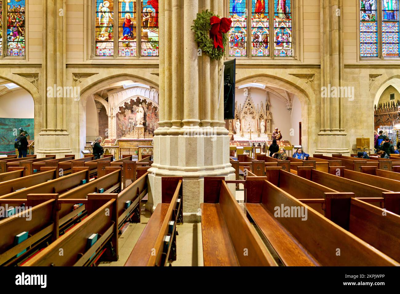 New York. Manhattan. United States. St. Patrick's Cathedral Stock Photo