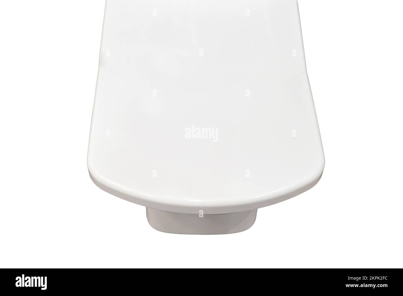 Toilet lid, isolated on a white background. A closing lid in the home