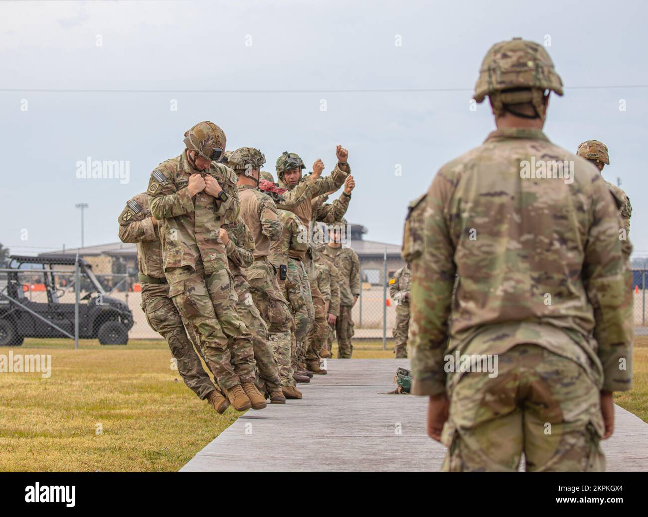 U.S. Army Paratroopers assigned to the 82nd Airborne Division conduct
