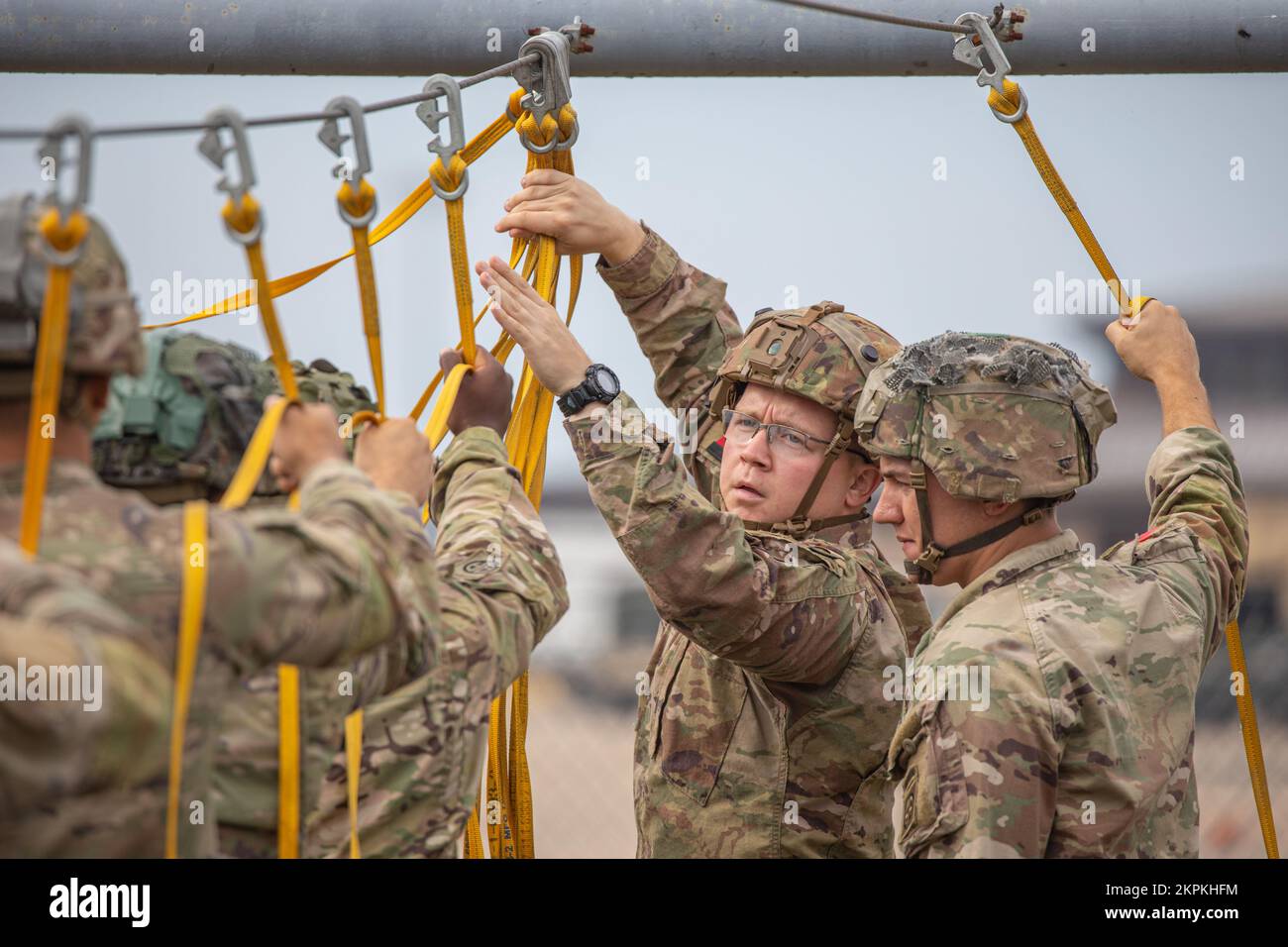 U.S. Army Paratroopers assigned to the 82nd Airborne Division conduct