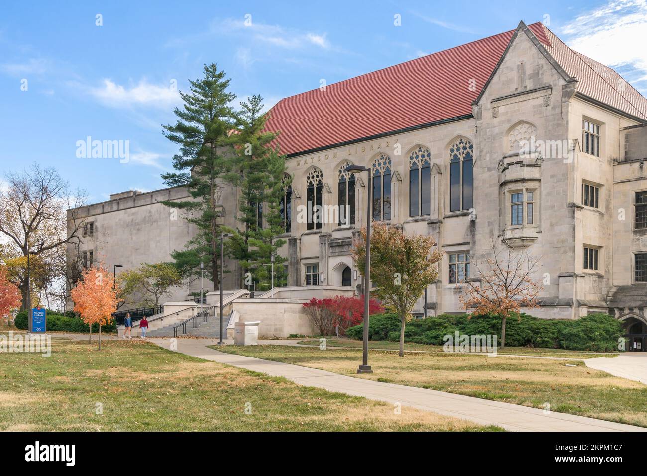 LAWRENCE, KS, USA NOVEMBER 2, 2022 Watson Library on the campus of