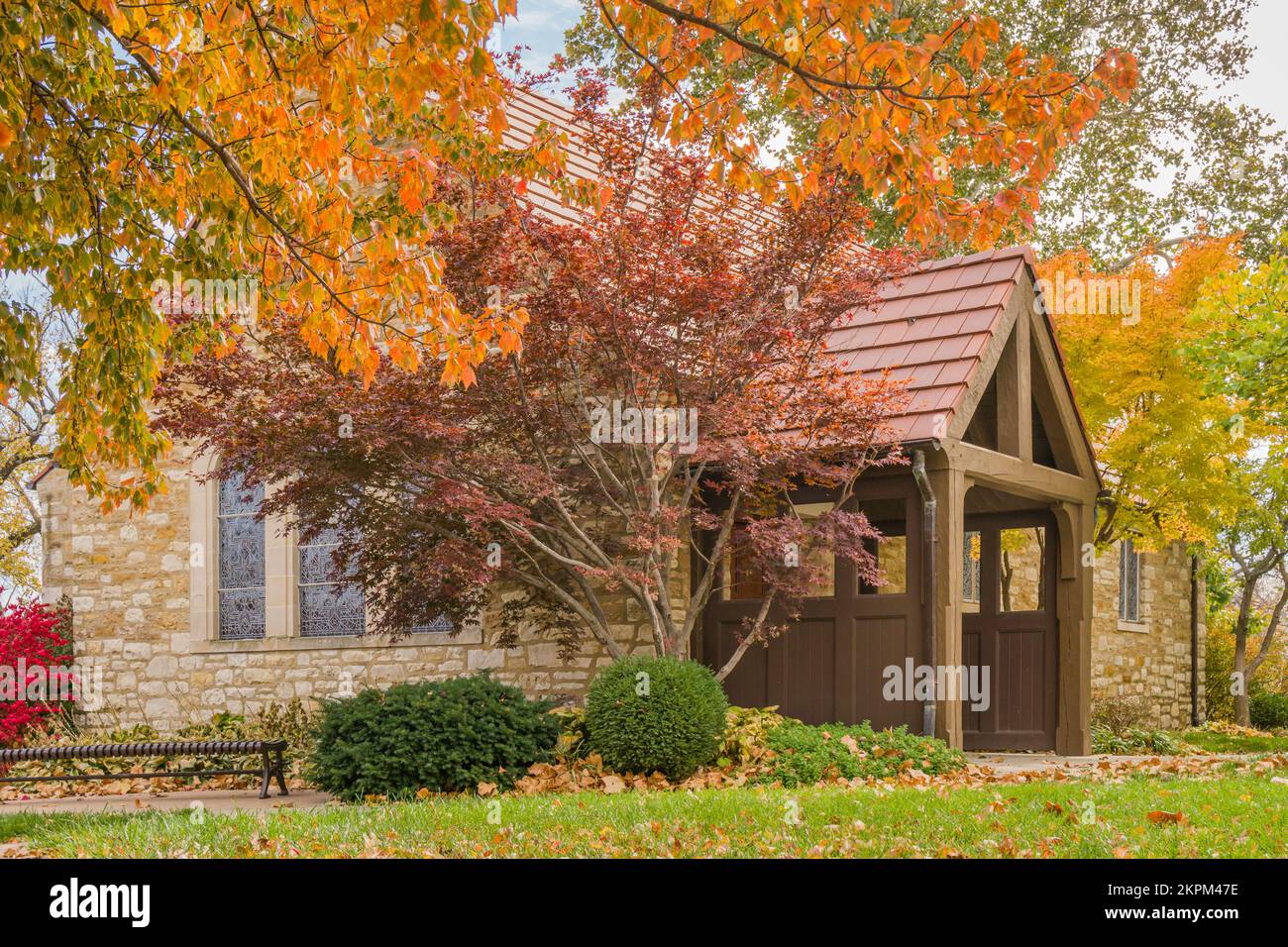 LAWRENCE, KS, USA NOVEMBER 2, 2022 Danforth Chapel on the campus of