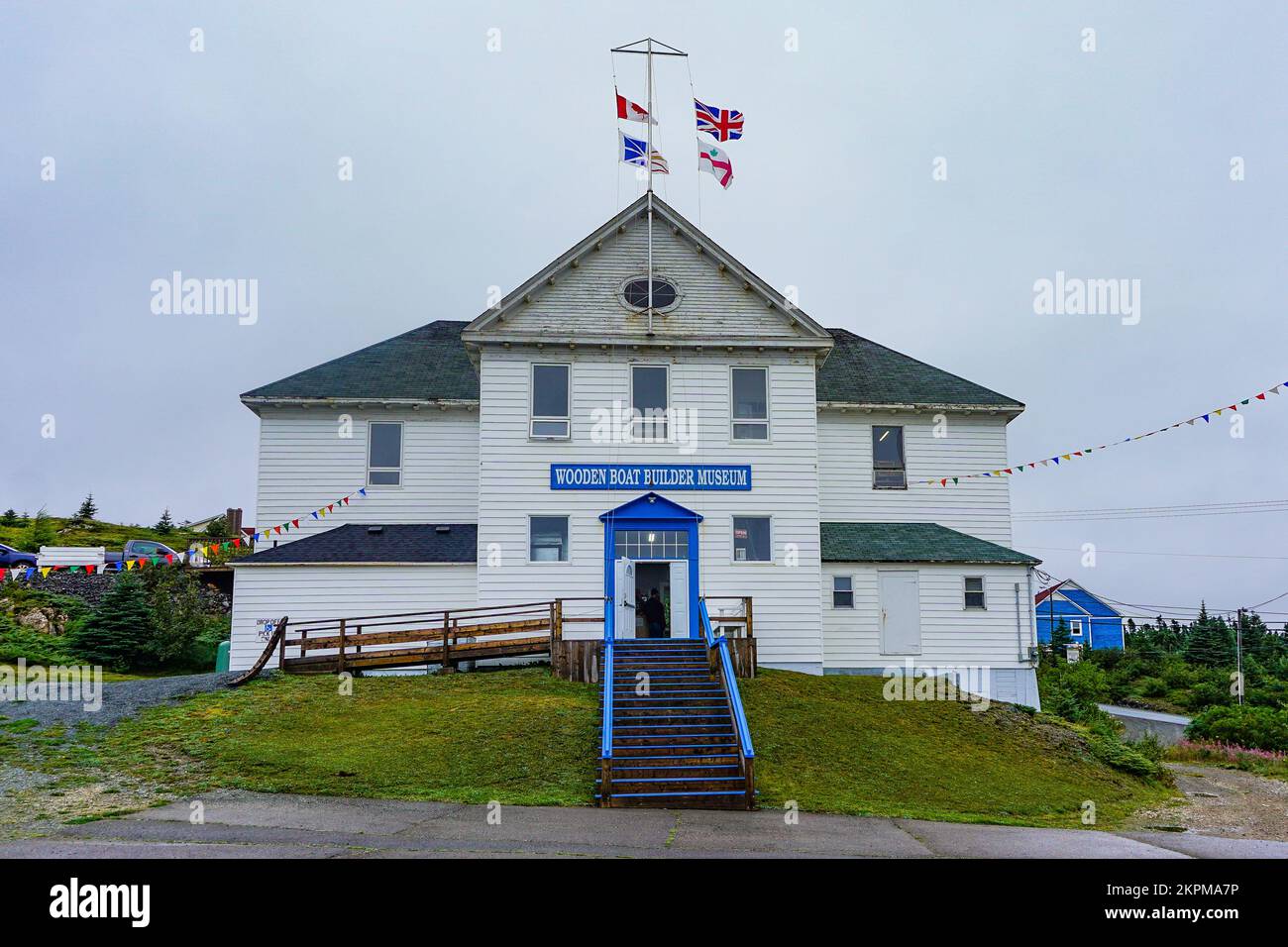 Twillingate, Newfoundland, Canada: Wooden Boat Builder Museum and Workshop. Stock Photo