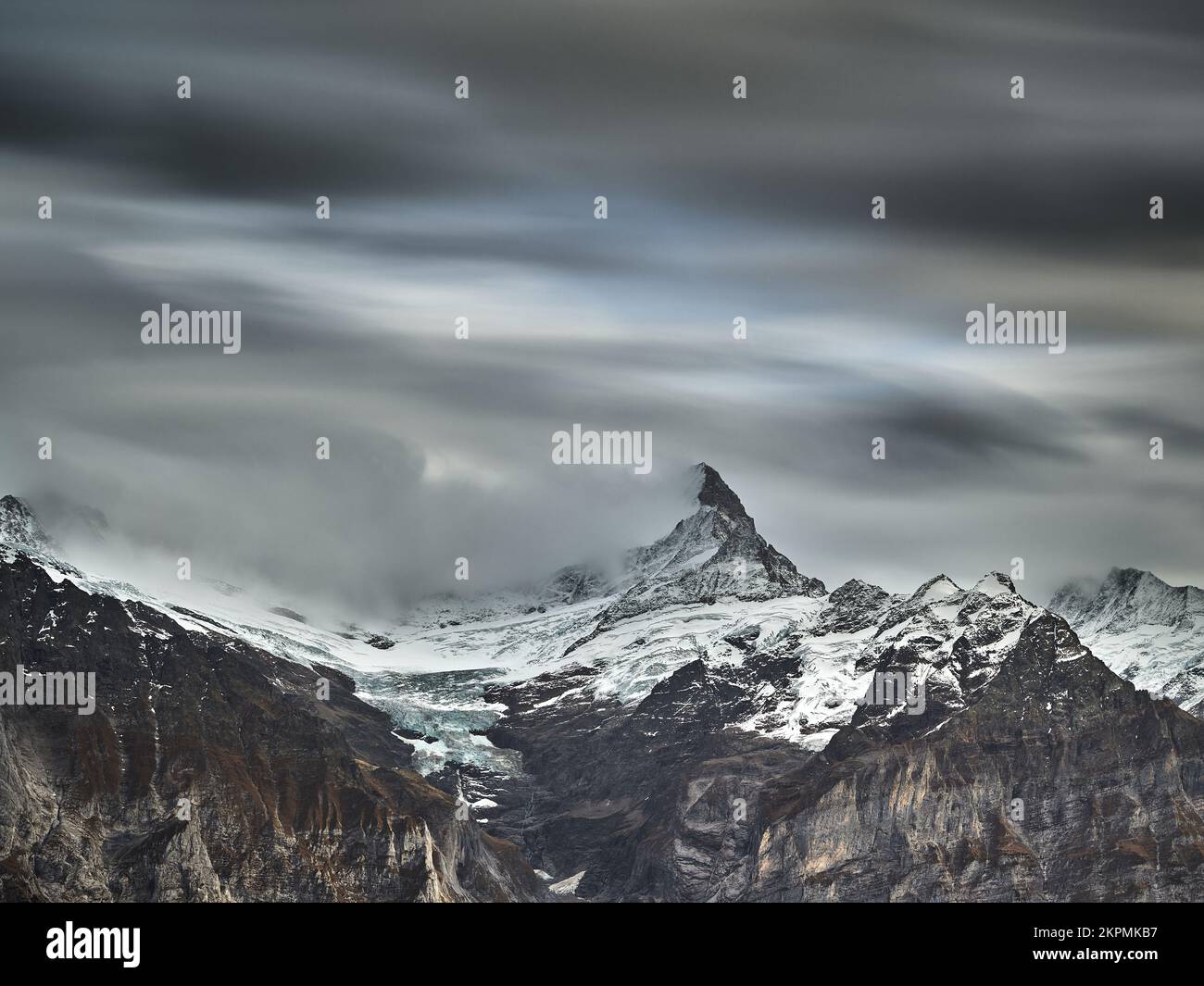 Eiger mountain, Grindelwald, Bernese Alps, Switzerland Stock Photo