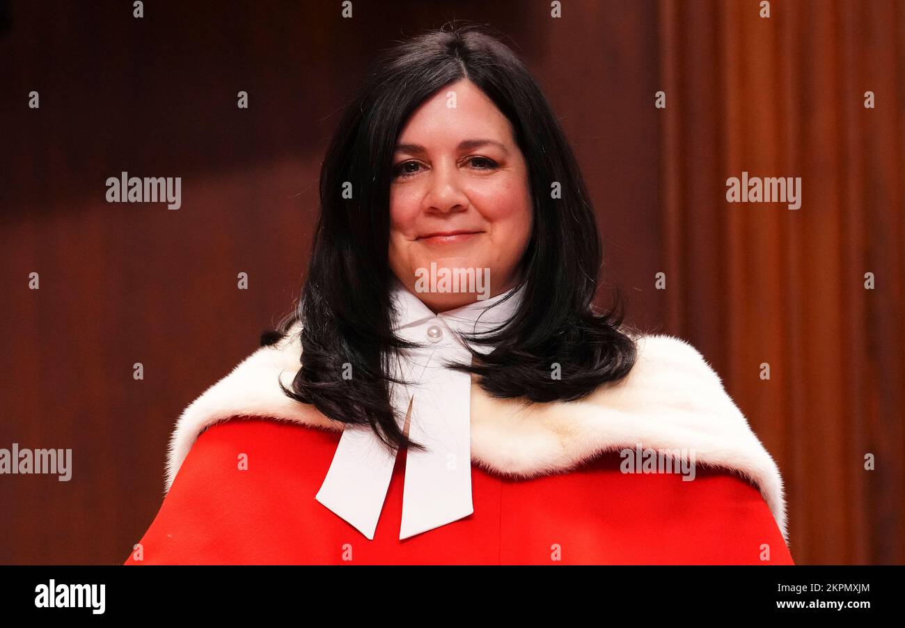 Justice Michelle O Bonsawin Is Welcomed During A Ceremony At The